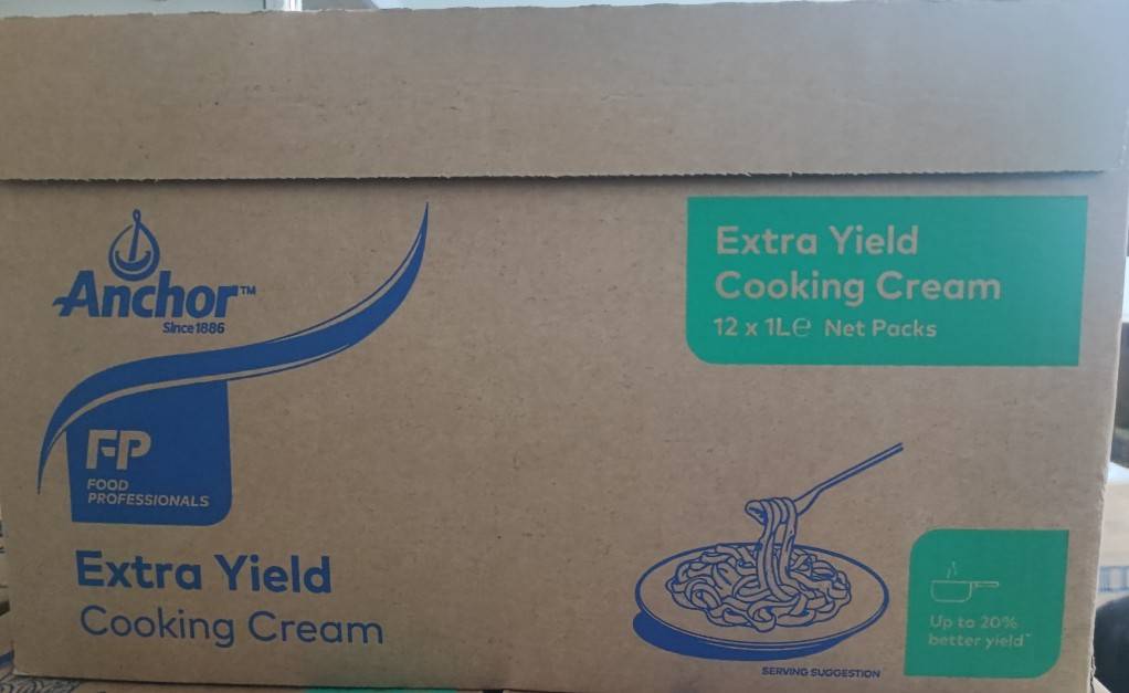 แองเคอร์เอ็กตร้ายิว 1ลิตร x12กล่อง/Extra yield cooking cream 1 lit. X12 box